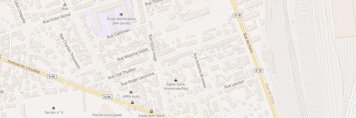 Plan du 33 Rue Cite Thuillier à Sotteville-lès-Rouen