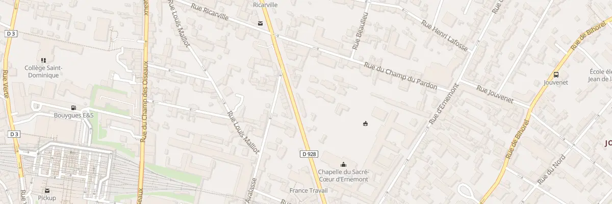 Plan du 26 Rte de Neufchâtel à Rouen