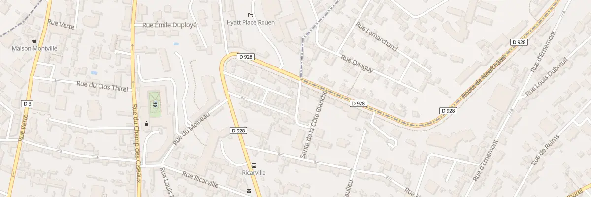 Plan du 2 Rue de la Prevoyance à Rouen