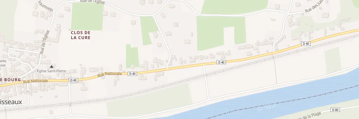 Plan du 81 Rue Nationale à Chisseaux