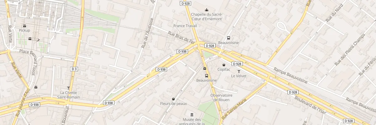 Plan du 135 Bd de l’Yser à Rouen