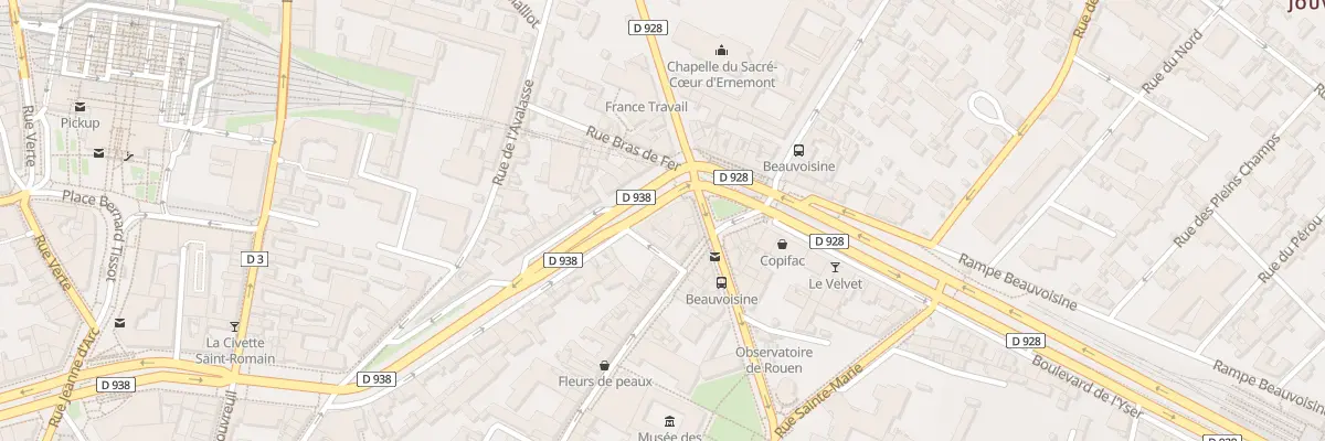 Plan du 133 Bd de l’Yser à Rouen