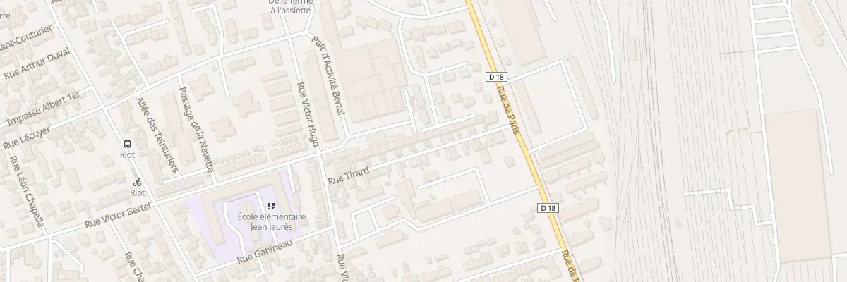 Plan du 18 Rue Tirard à Sotteville-lès-Rouen