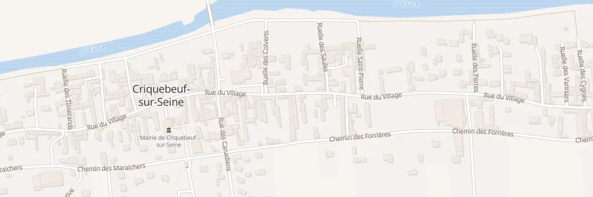 Plan du 601 Rue du Village à Criquebeuf-sur-Seine