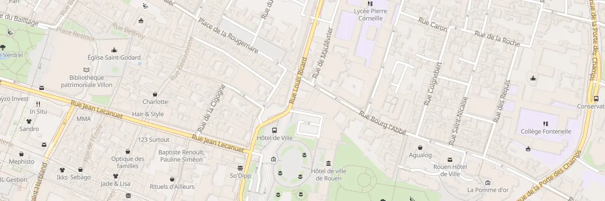 Plan du 4 Rue Louis Ricard à Rouen