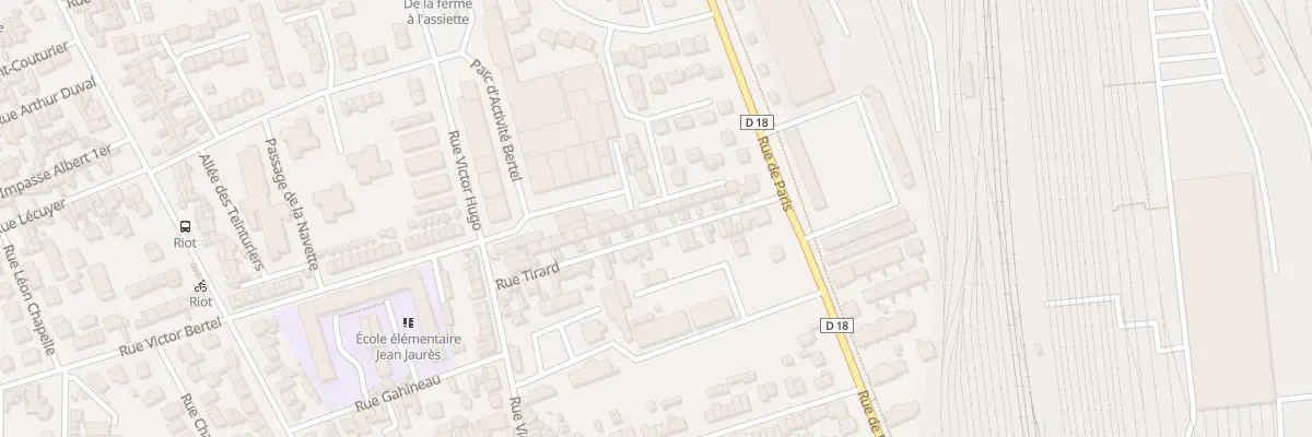 Plan du 16 Rue Tirard à Sotteville-lès-Rouen