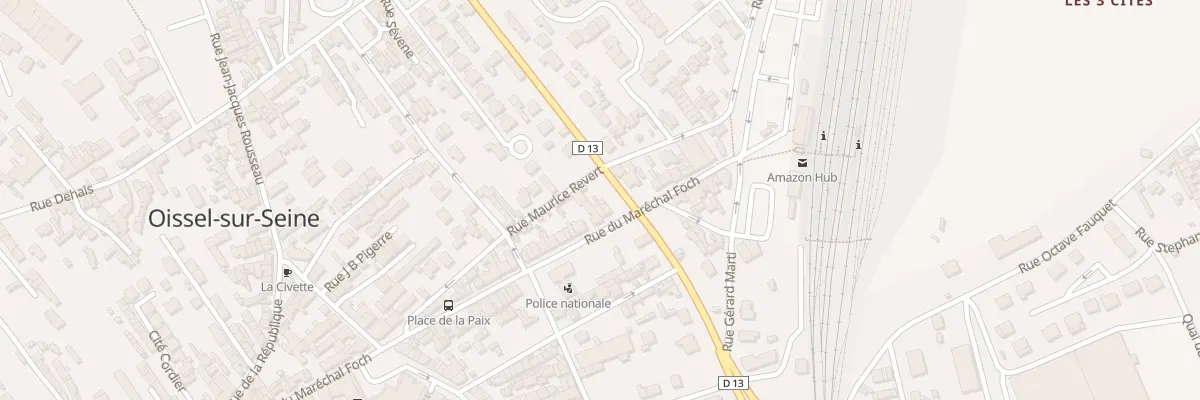 Plan du 55 Rue du Mal Foch à Oissel-sur-Seine