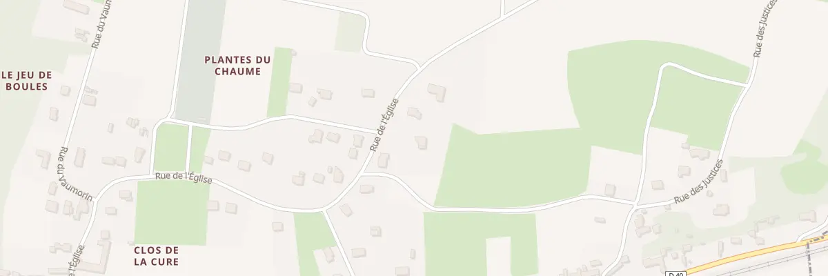 Plan du 38 Rue de l’Eglise à Chisseaux