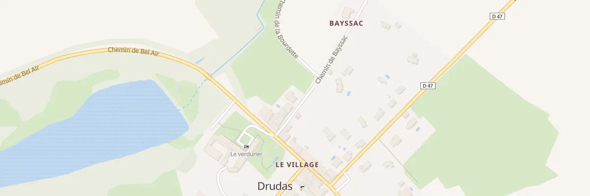 Plan du 9 Le Village à Drudas