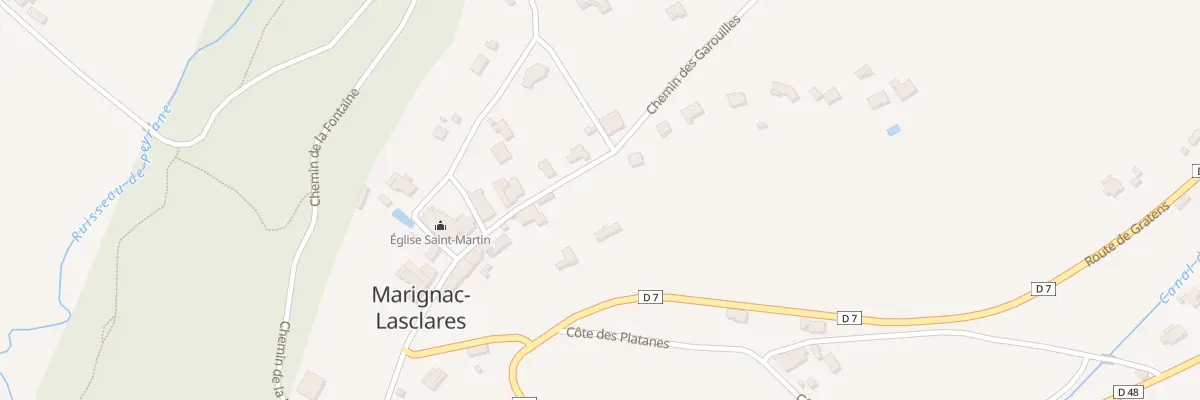 Plan du 286 Rue de la Mairie à Marignac-Lasclares