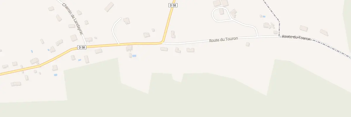 Plan du 58 Rte du Touron à Montesquieu
