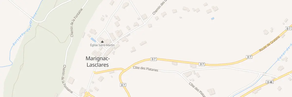 Plan du 5005F Le Village à Marignac-Lasclares
