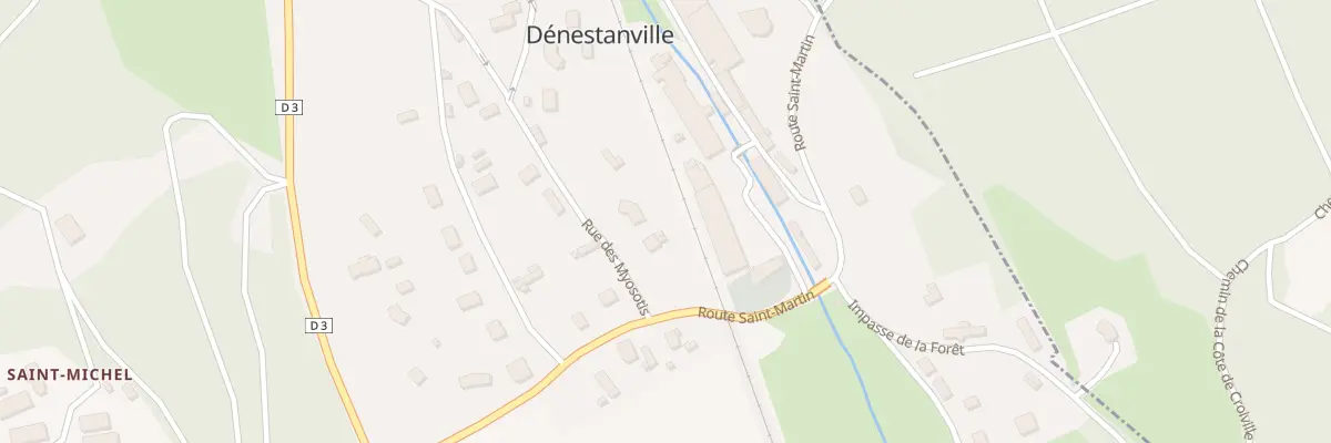 Plan du 5055 Denestanville à Dénestanville