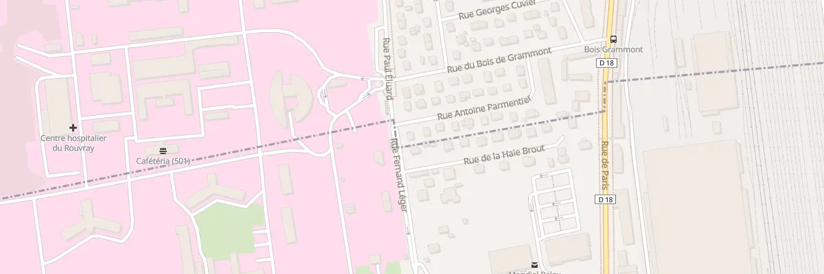 Plan du 2 Rue Antoine Parmentier à Sotteville-lès-Rouen