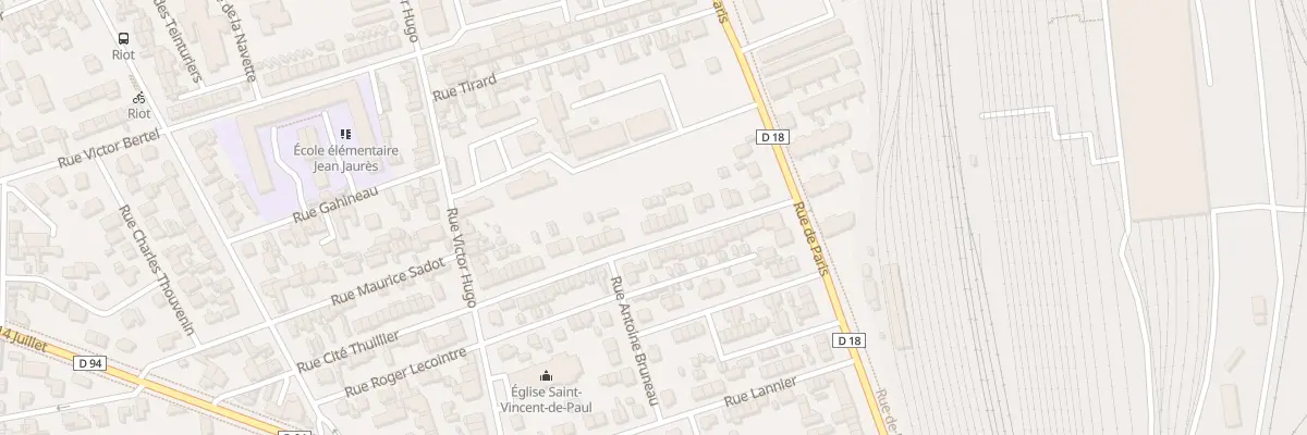 Plan du 18 Rue Cite Thuillier à Sotteville-lès-Rouen