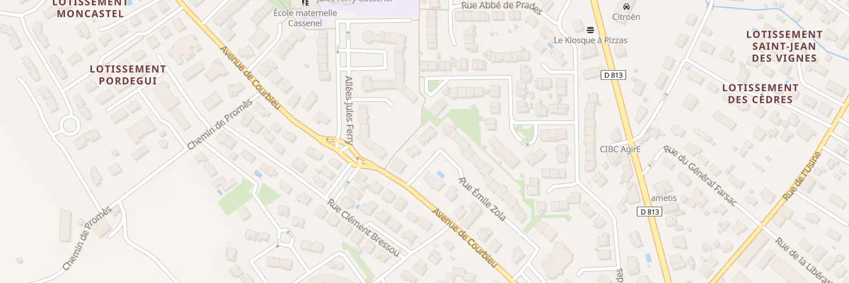 Plan du 37 Rue Emile Zola à Castelsarrasin