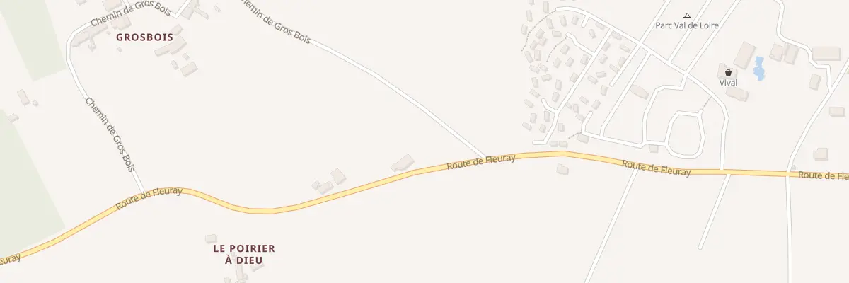 Plan du 160 Grosbois à Mesland