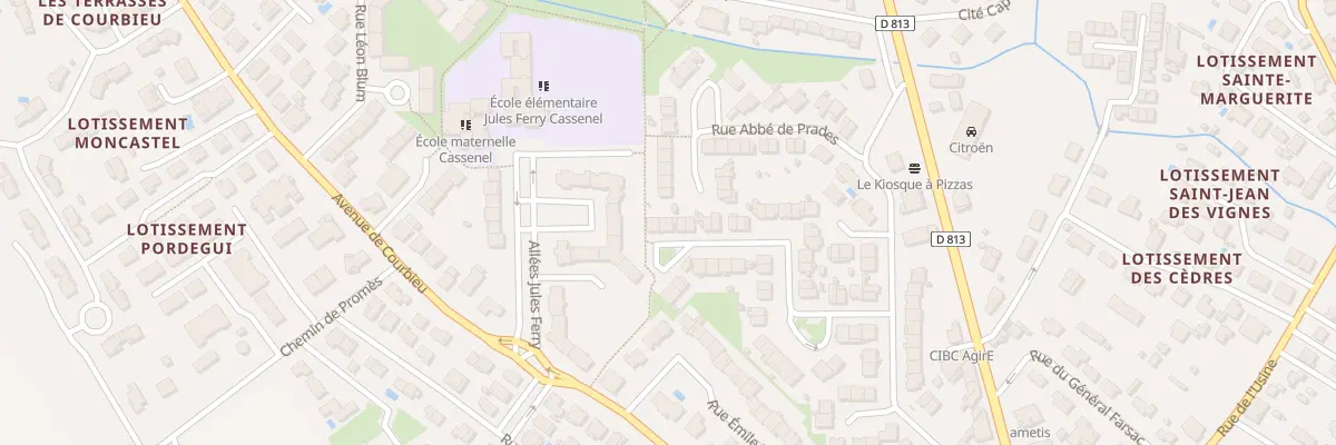 Plan du 44 Rue Victor Hugo à Castelsarrasin