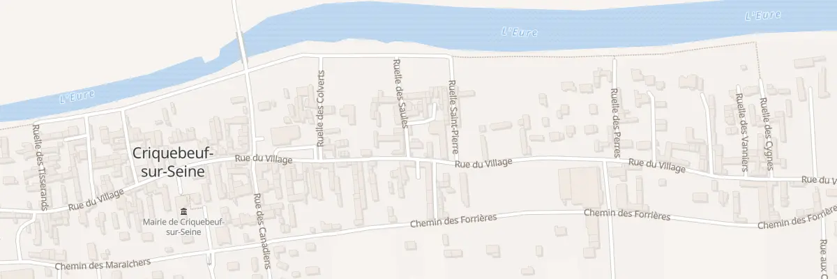 Plan du 542 Rue du Village à Criquebeuf-sur-Seine