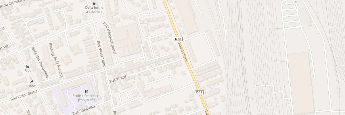 Plan du 2B Rue Tirard à Sotteville-lès-Rouen