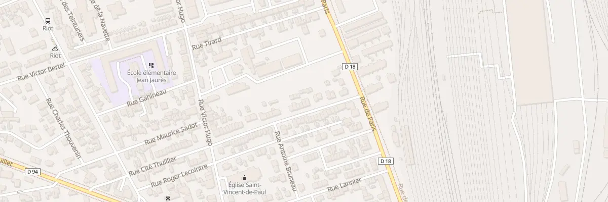 Plan du 12 Rue Cite Thuillier à Sotteville-lès-Rouen