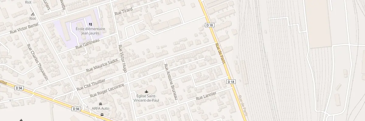 Plan du 25 Rue Cite Thuillier à Sotteville-lès-Rouen