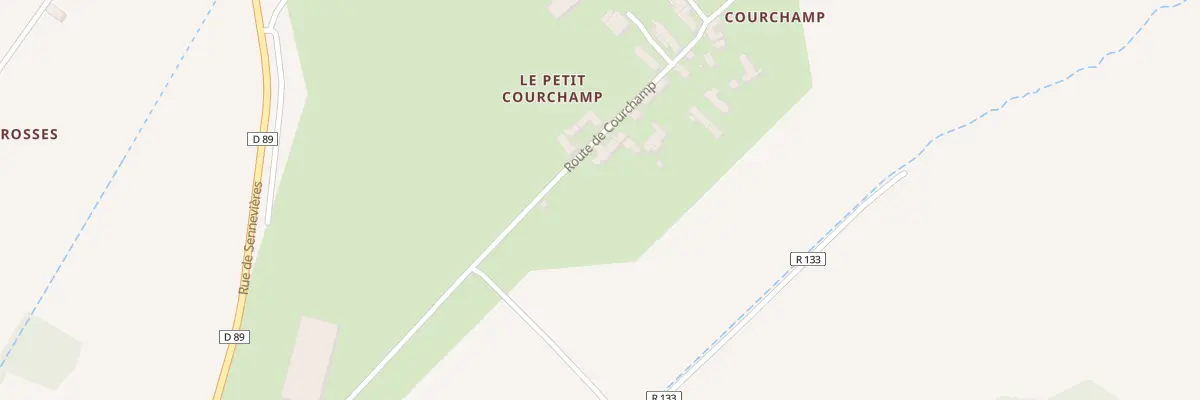 Plan du 231 Courchamp à Genillé