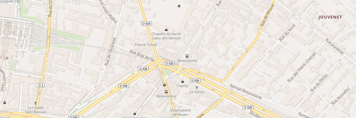 Plan du 1 Rue d’Ernemont à Rouen