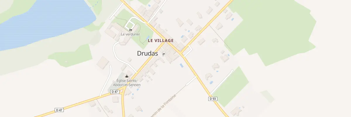 Plan du 15 Le Village à Drudas