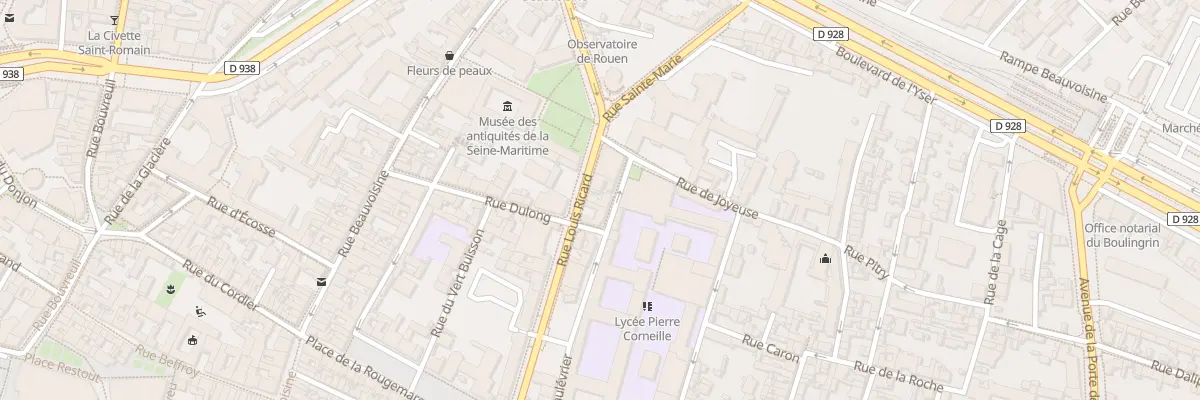 Plan du 44 Rue Louis Ricard à Rouen
