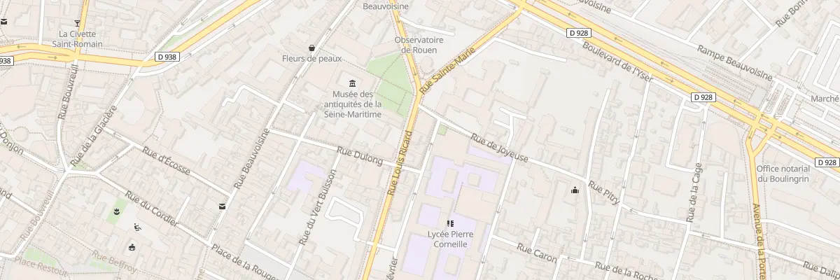 Plan du 46 Rue Louis Ricard à Rouen
