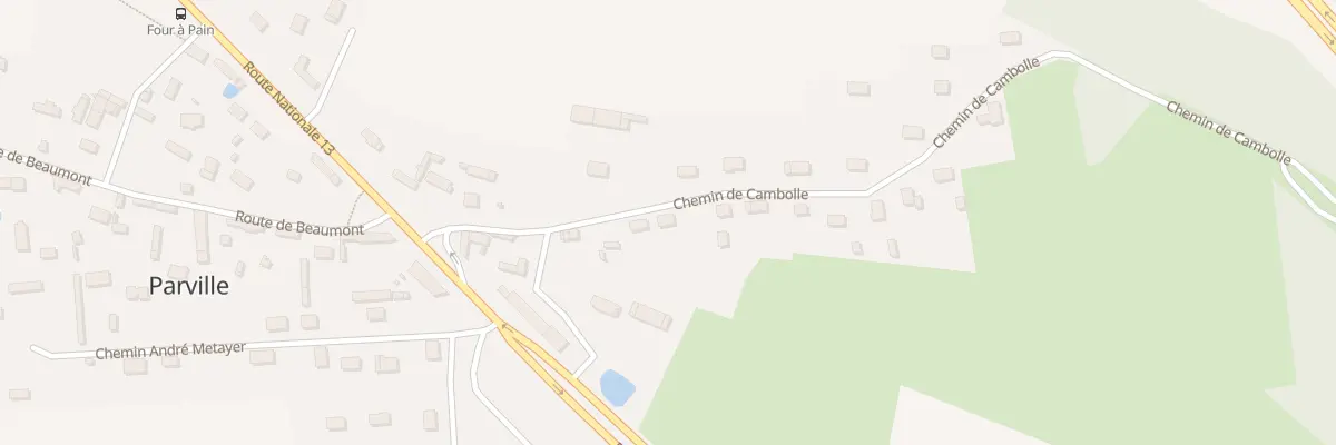 Plan du 10 Che de Cambolle à Parville