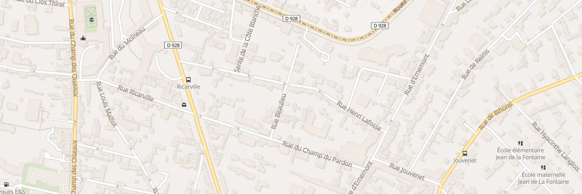 Plan du 23 Rue Henri Lafosse à Rouen