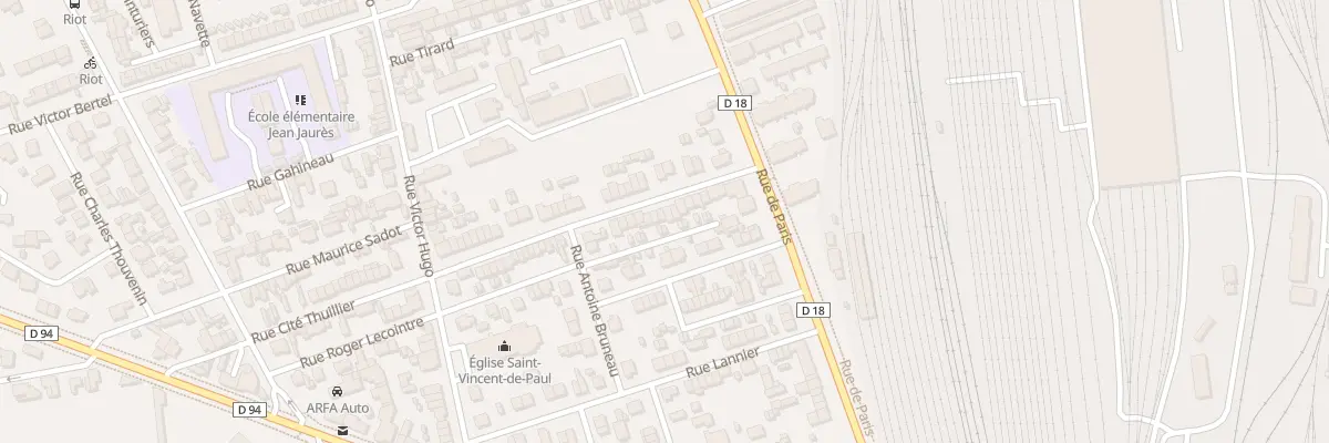 Plan du 17 Rue Cite Thuillier à Sotteville-lès-Rouen