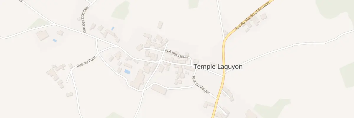 Plan du 16 Bourg Nord à Temple-Laguyon