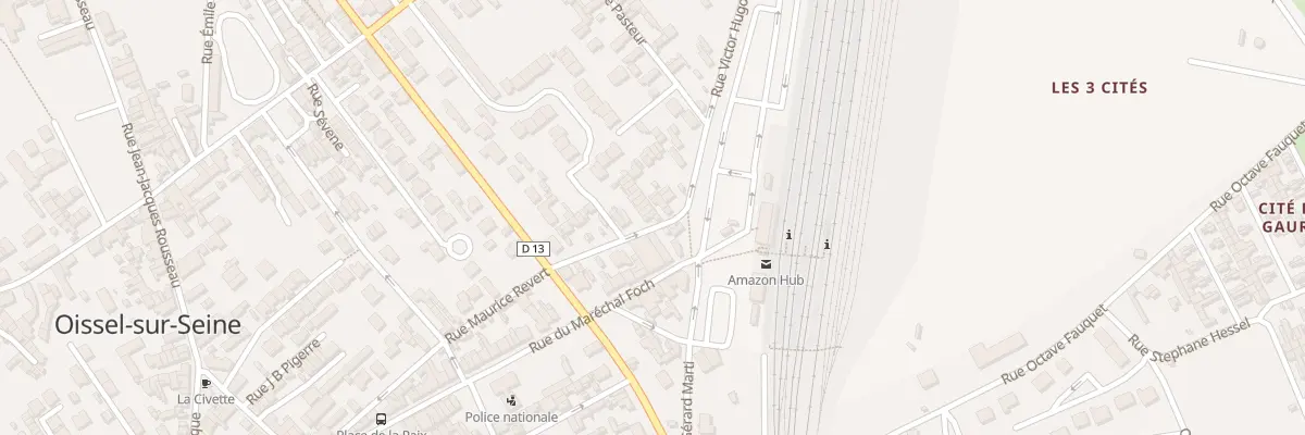 Plan du 33 Rue Victor Hugo à Oissel-sur-Seine