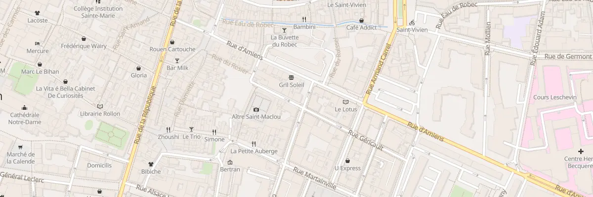 Plan du 61 Rue Victor Hugo à Rouen