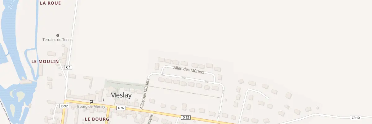 Plan du 9 All des Mûriers à Meslay