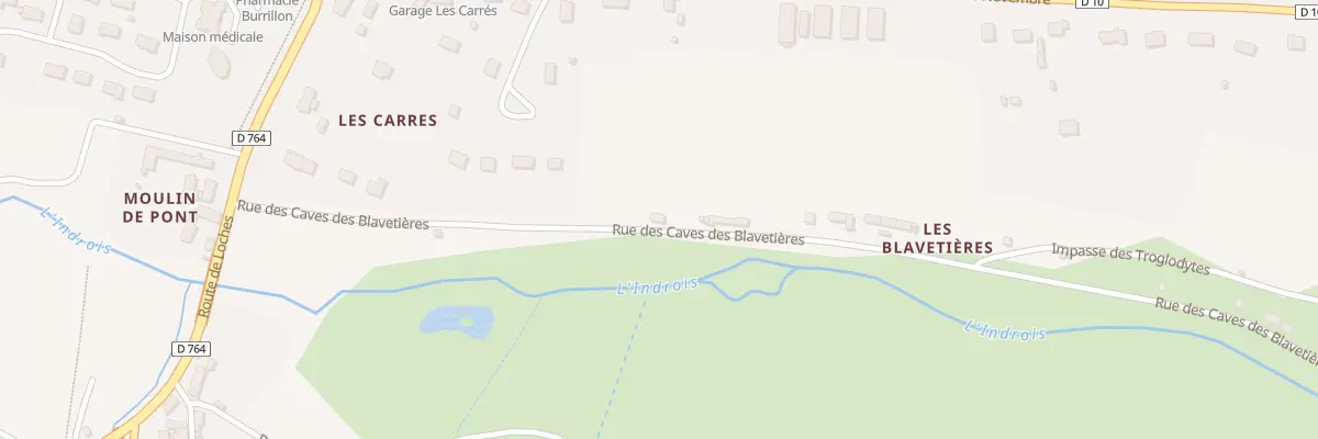 Plan du 3B Les Blavetieres à Genillé