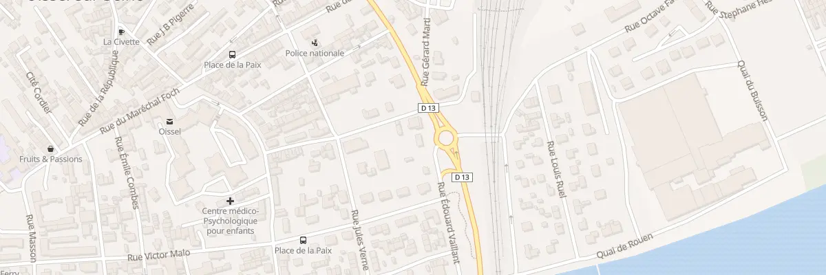 Plan du 11 Rue Edouard Vaillant à Oissel-sur-Seine