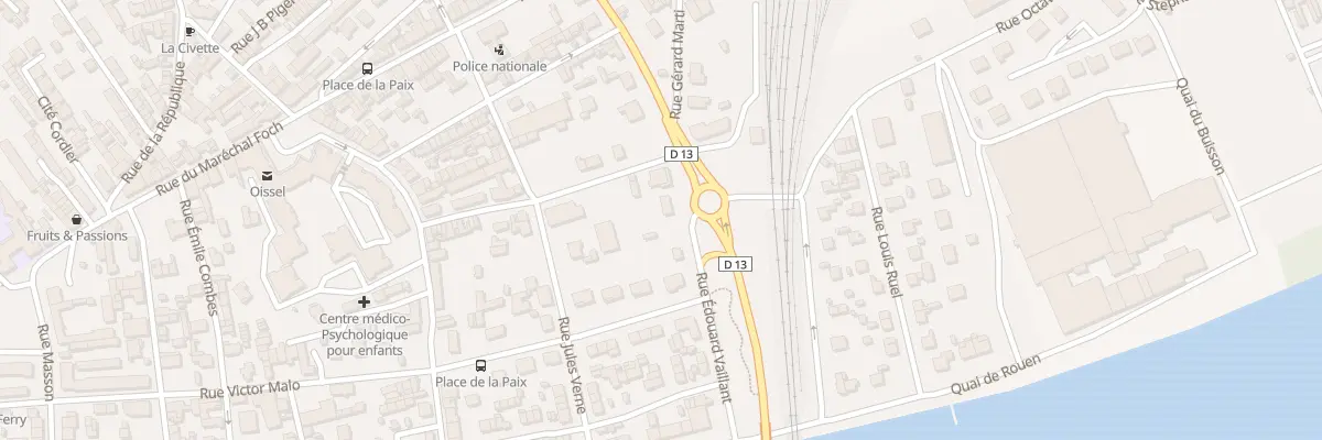 Plan du 9 Rue Edouard Vaillant à Oissel-sur-Seine