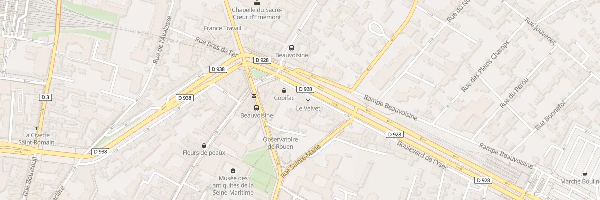 Plan du 107 Bd de l’Yser à Rouen