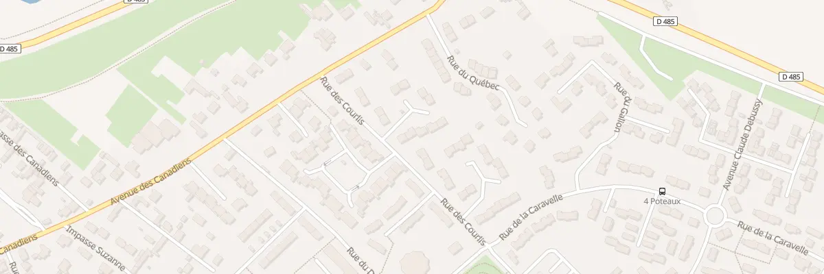 Plan du 4 All des Agamis à Dieppe