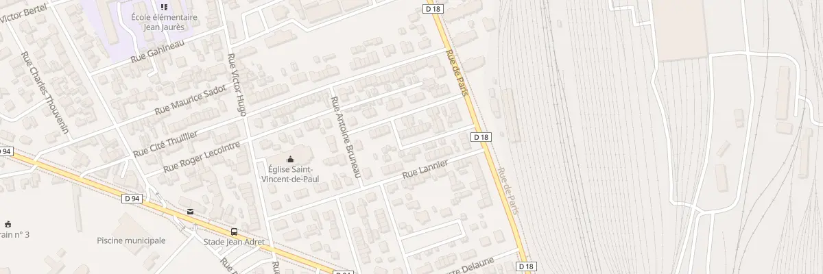 Plan du 16 Rue Georges Pelcot à Sotteville-lès-Rouen