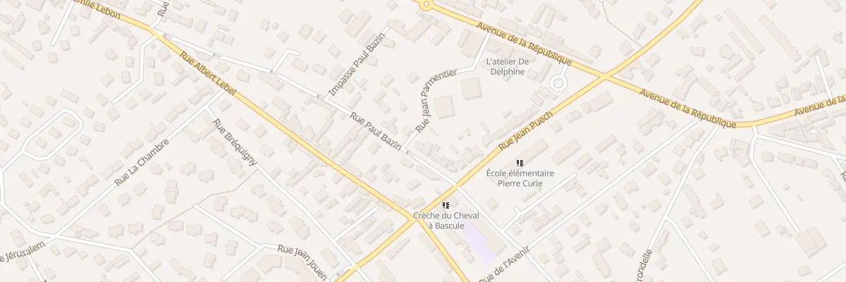 Plan du 27 Rue Paul Bazin à Dieppe