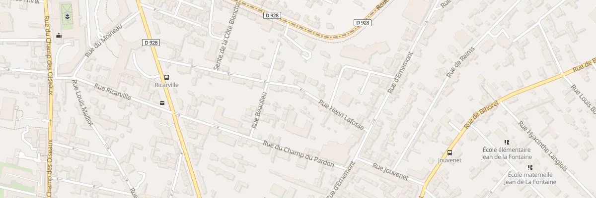 Plan du 17 Rue Henri Lafosse à Rouen