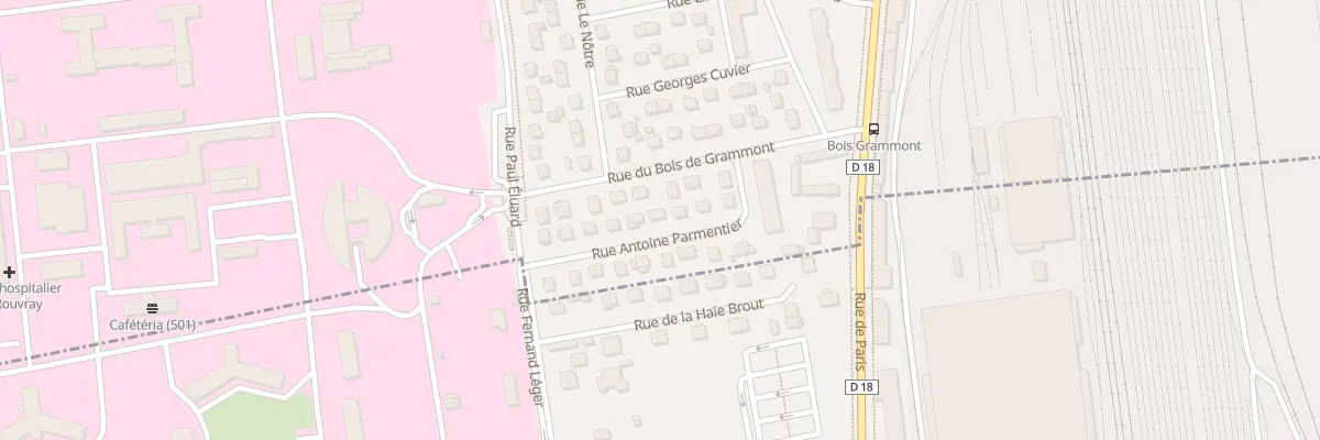 Plan du 11 Rue Antoine Parmentier à Sotteville-lès-Rouen