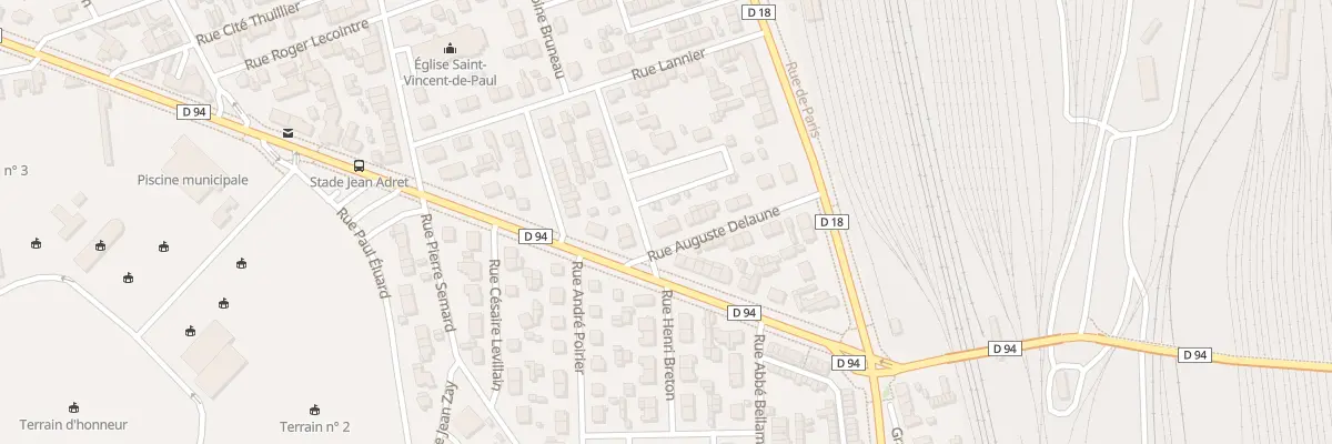 Plan du 20 Rue Auguste Delaune à Sotteville-lès-Rouen