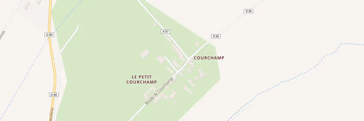 Plan du 237A Courchamp à Genillé