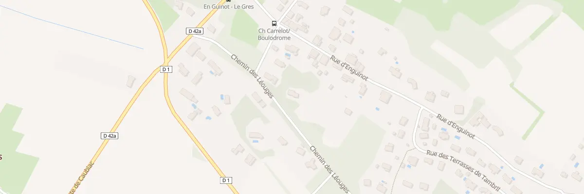 Plan de Chem des Léouges au Grès